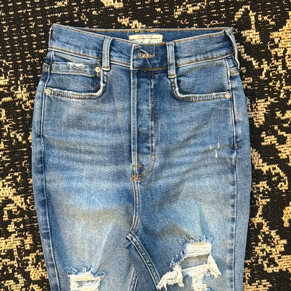 Free People We The Free Phoenix Distressed High-Rise Skinny Jeans 27 6 - Picture 5 of 10
